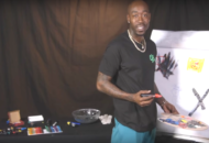 Freddie Gibbs Draws Depictions Of Bandana Songs & He Goes Hard In The Paint (Video)